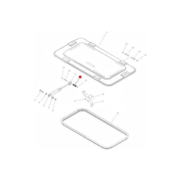 Bush Air Hatchway - 3303076M1 - Massey Tractor Parts