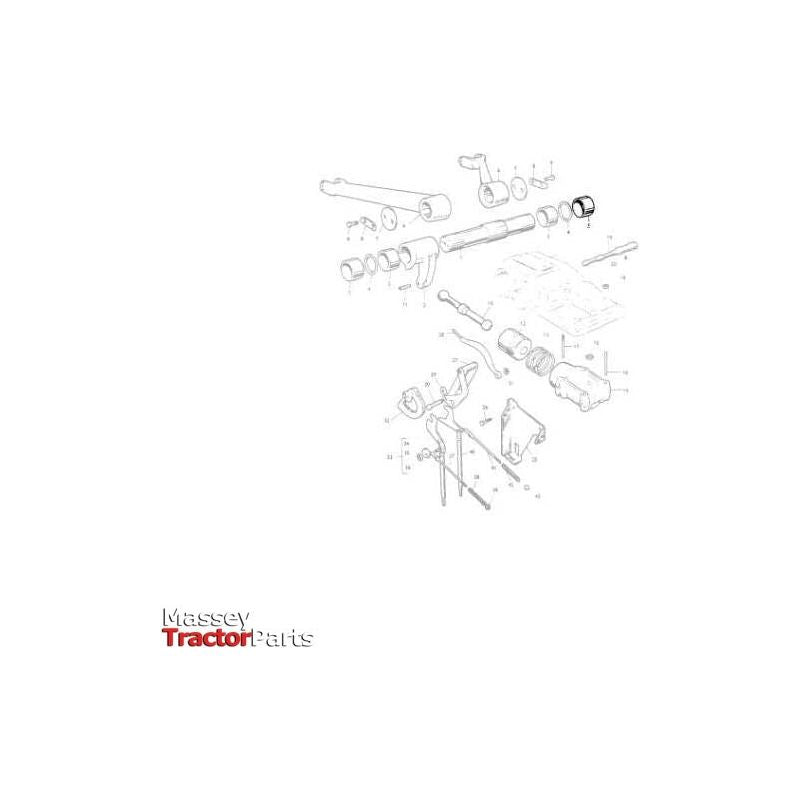 Massey Ferguson Bush Cross Shaft - 181018M1 | OEM | Massey Ferguson parts | Linkage-Massey Ferguson-