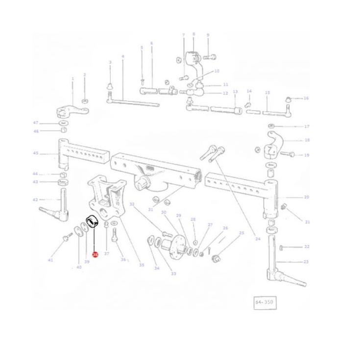 Bush Front - 196049M1 - Massey Tractor Parts