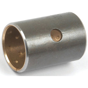 The Sparex Spindle Bush (Part No. S.41485) is a cylindrical metal bushing commonly utilized in Massey Ferguson machinery, designed with a central hole and a smooth inner surface to minimize friction between two moving parts.