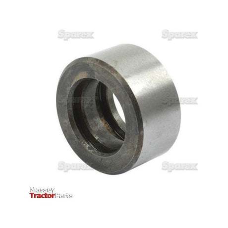 A cylindrical metal bearing with an inner ring and outer shell, commonly used in machinery. It shows visible wear and features a logo from Massey Tractor Parts in the lower left corner, along with a faint marking indicating compatibility with the Bush | Sparex Part No.S.58889 from Sparex.