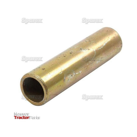 A vertically positioned cylindrical brass sleeve with a hollow center is shown against a white background, labeled as Sparex Bush (Part No. S.66250) from Massey Tractor Parts and Ford Spare Parts.