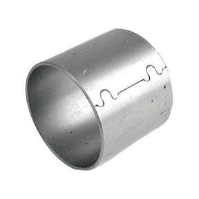 A cylindrical metal component with interlocking notches along one seam, likely used for mechanical or industrial purposes, is often seen in machinery from brands like Ford / New Holland. This specific product is known as the Spindle Bush (Sparex Part No.S.66316) and is offered by Sparex.