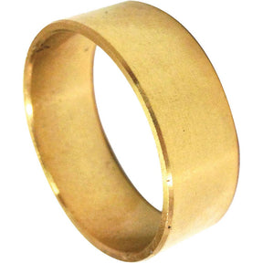 A plain gold ring with a smooth, polished surface, shown against a white background, reminiscent of the hard-earned simplicity found in the countryside near an old Sparex Bush | Sparex Part No. S.69813 tractor part.