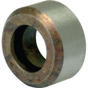 A cylindrical metal bearing, Bush - S.72475 from Sparex, measuring 47 x 26 x 24mm, exhibits signs of wear and rust on both its inner and outer rings. This component is integral to the load control shaft mechanism.