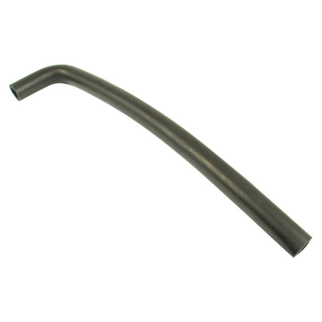 The Sparex Bypass Hose (Part No. S.70645) is a black, slightly curved rubber hose with one end bent at a 90-degree angle, making it perfect for use with your Kubota equipment. The inner diameter of the smaller end is 20mm, and the inner diameter of the bigger end is 80mm.