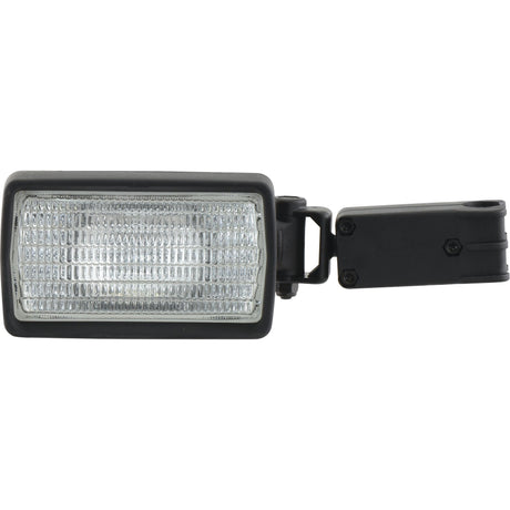 The Halogen Work Light Rectangular LH - 12V (55W) - S.147617 by Sparex features a clear ribbed lens, an adjustable mounting bracket, and durable halogen illumination.
