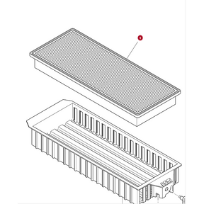 Massey Ferguson - Cab Filter - 4378102M2 - Farming Parts