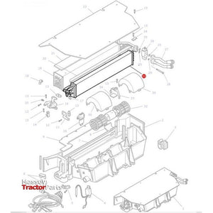 Cab Heater Radiator - 3909802M91 - Massey Tractor Parts