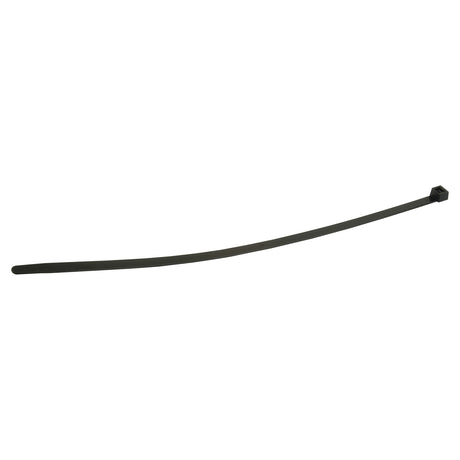 A single black Sparex Cable Tie - Non Releasable, 540mm x 13.1mm (Sparex Part No.S.5981), shown in a slightly curved position.