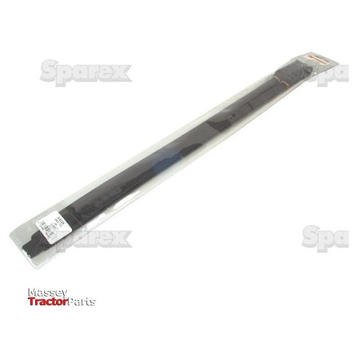 A packaged black windshield wiper blade with branding and text, "Massey Tractor Parts" and "Sparex," secured neatly with a Cable Tie - Non Releasable, 540mm x 13.1mm (Sparex Part No. S.6328).