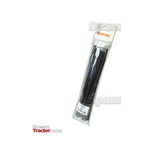 The packaged spare part from Massey Tractor Parts is enclosed in clear plastic, displaying a black non-releasable cable tie (200mm x 4.8mm) and labeled with the product information: "Cable Tie - Non Releasable, 200mm x 4.8mm | Sparex Part No.S.6324" by Sparex.