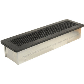 Rectangular air filter with a black plastic frame and a dense, mesh carbon filter element. The product is the Sparex Carbon Filter - Pesticide, bearing Part No. S.105565.