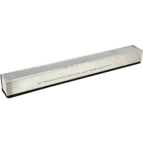 A long, rectangular Sparex metal air diffuser vent with a mesh top, incorporating the Carbon Filter | Sparex Part No.S.132451 and a solid base.