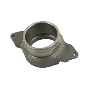 The Carrier - Clutch Release Bearing by Sparex (Part No. S.40737) features a cylindrical center and two flanges on either side, each with a hole for mounting, making it ideal for Massey Ferguson's clutch release bearing system.