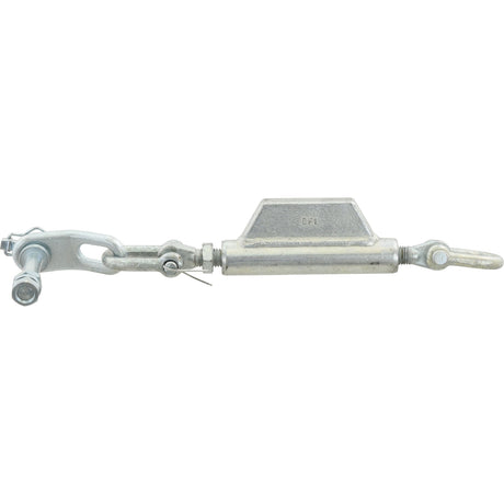 A stabiliser chain from Sparex, featuring D-shackles with a diameter of Ø13mm and screws with a thread diameter of Ø16mm, threaded in 3/4 UNC for precise adjustments. This Deutz-Fahr compatible part, known as Sparex Part No.S.3319, ensures optimal performance across various applications with its minimum length of 445mm.