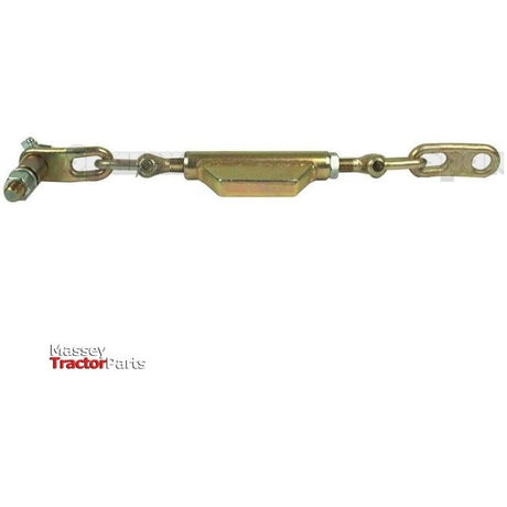 This is a stabiliser chain with adjustable ends, typically used for tensioning purposes. The image features "Massey Tractor Parts" along with the "Sparex" branding. This specific product is known as the Stabiliser Chain - Holes Ø23mm - Thread Ø19mm - Min. Length: 540mm - 3/4 UNC | Sparex Part No.S.5264.