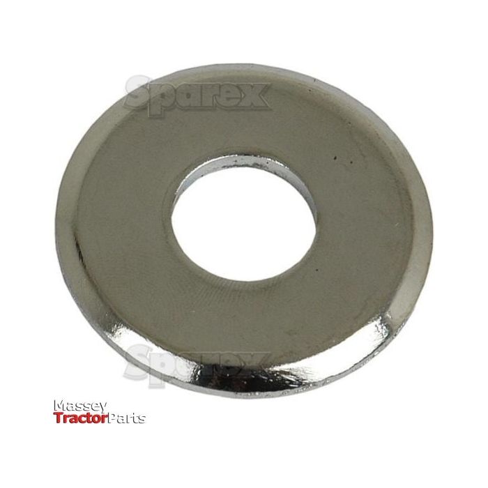 A flat, metallic Chrome Washer with a hole in the center, designed for distributing the load of a threaded fastener. The image features the brand name "Sparex," indicating its compatibility with popular tractor brands under Sparex Part No.S.40291.