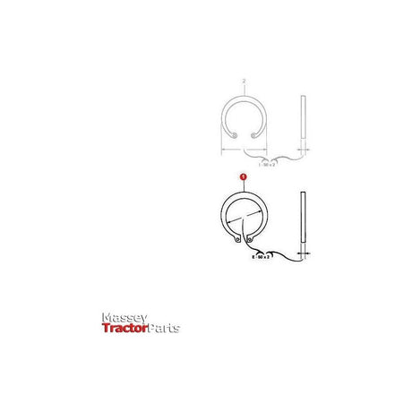Massey Ferguson Circlip External 50mm - 1440873X1 | OEM | Massey Ferguson parts | Circlips-Massey Ferguson-Axles & Power Train,Circlips,Farming Parts,Hardware,Retaining Rings,Towing & Fasteners,Tractor Parts,Transmission,Workshop,Workshop Equipment