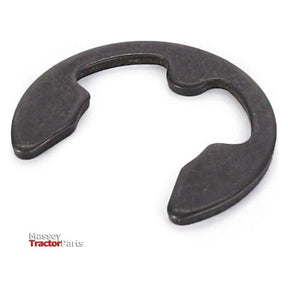 A black Massey Ferguson - Circlip Fastner - 885367M1, branded with "Massey Tractor Parts" in red and black text and reminiscent of vintage Massey Ferguson 100 Series tractors, is located in the bottom left corner of the image.