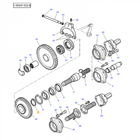 Circlip Retaining Ring - 377602X1 - Massey Tractor Parts