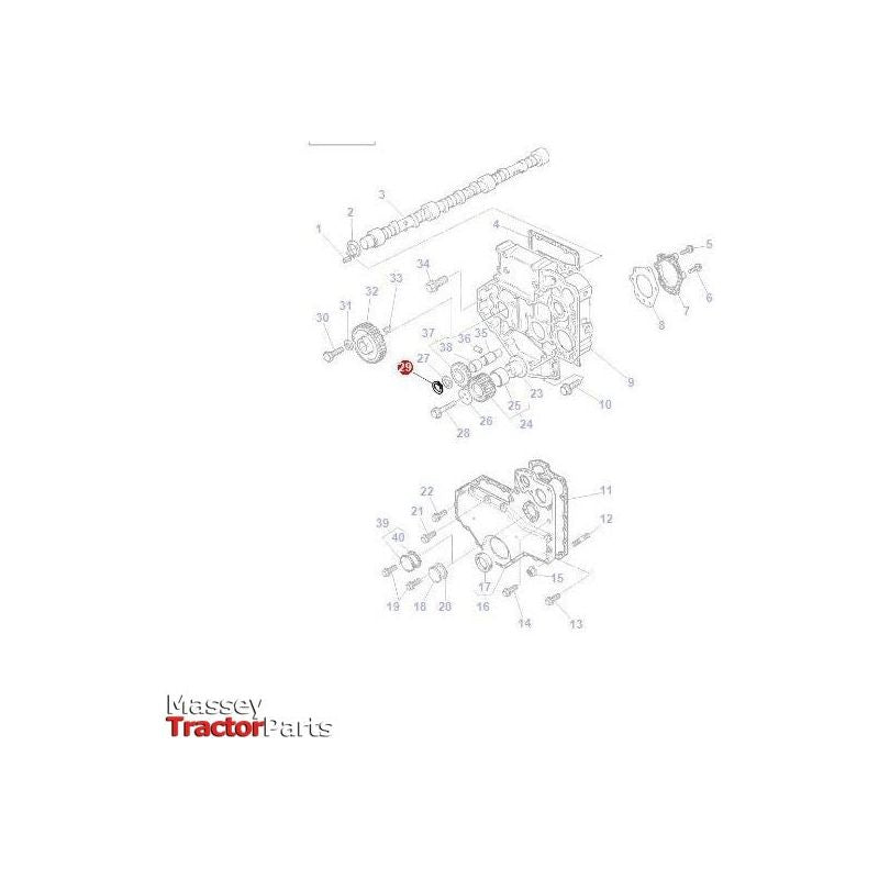 Massey Ferguson Circlip Timing Gear - 1476193X1 | OEM | Massey Ferguson parts | Timing Gears & Components-Massey Ferguson-Engine & Filters,Engine Parts,Farming Parts,Timing Components,Tractor Parts