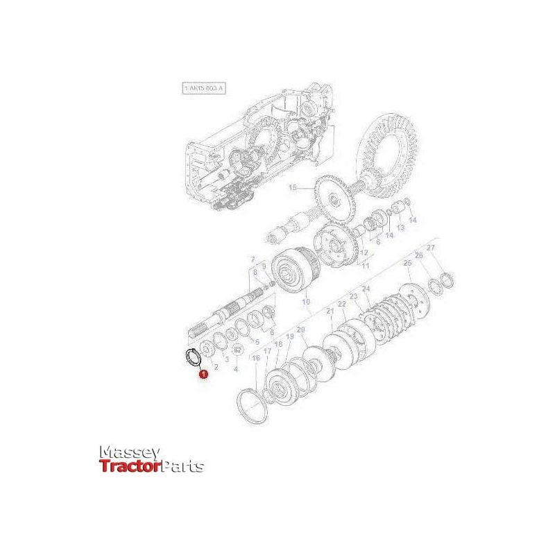 Massey Ferguson Circlip 4wd Clutch - 1440913X1 | OEM | Massey Ferguson parts | Axles & Power Transmission-Massey Ferguson-Cabin & Body Panels,Circlips,Farming Parts,Hardware,Retaining Rings,Seats & Covers,Towing & Fasteners,Tractor Parts