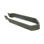 A Sparex metal bracket, under the product name "Clamp for Euro Shin," featuring a rectangular frame and a single hole at one end, is likely used for mounting or securing objects, similar to those found on a McConnel Subsoiler. This product fits as 1065248 and has the Sparex part number S.77828.