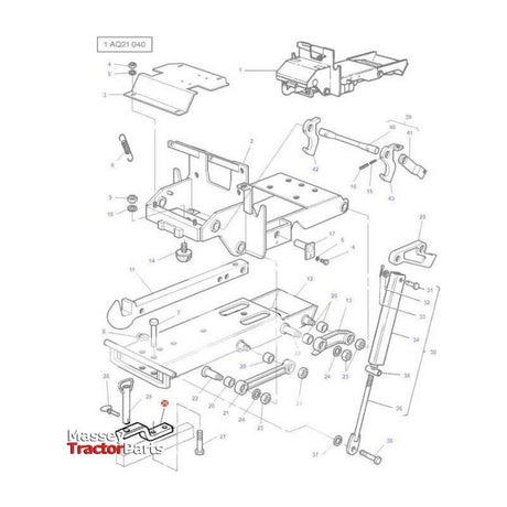 Massey Ferguson Clevis - 3902479M1 | OEM | Massey Ferguson parts | Hitch Kits & Components-Massey Ferguson-Farming Parts,Hitch Kits & Components,Linkage,PTO & Linkage,Tractor Parts
