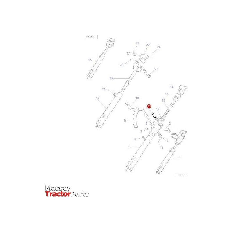 Massey Ferguson Clevis Pin - 180860M1 | OEM | Massey Ferguson parts | Linkage-Massey Ferguson-Clevis Ends & Components,Clevis Pins,Farming Parts,Hardware,Levelling Boxes & Components,Linkage,PTO & Linkage,Towing & Fasteners,Tractor Parts