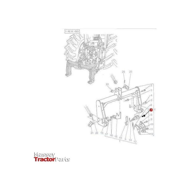 Massey Ferguson Clevis Pin 1/2 x 15/16 - 195396M1 | OEM | Massey Ferguson parts | Linkage-Massey Ferguson-Clevis Ends & Components,Clevis Pins,Farming Parts,Hardware,Linkage,Linkage Pins,PTO & Linkage,Towing & Fasteners,Tractor Parts