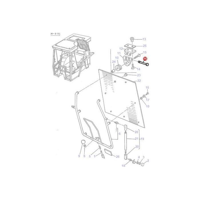 Clevis Pin - 3385322M1 - Massey Tractor Parts