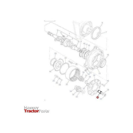 Massey Ferguson Clevis Pin - 3426960M1 | OEM | Massey Ferguson parts | Axles & Power Transmission-Massey Ferguson-Axles & Power Train,Clevis Ends & Components,Clevis Pins,Farming Parts,Hardware,Rear Axle,Towing & Fasteners,Tractor Parts