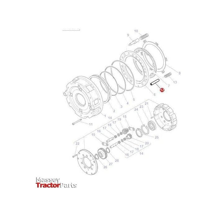 Clevis Pin - 3793636M1 - Massey Tractor Parts