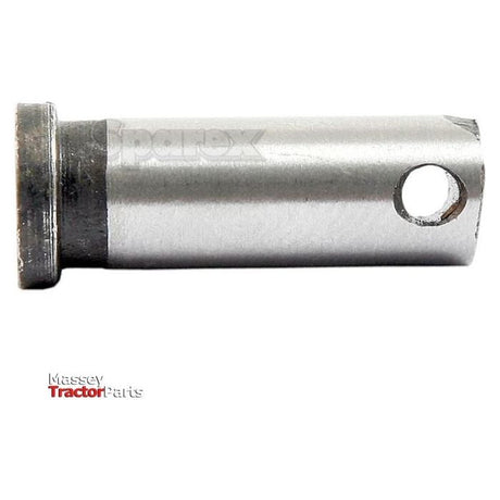 Imperial Clevis Pin Ø'''' with a circular hole on one end and a wider cylindrical head on the opposite end. The words "Massey Ferguson Tractor Parts" are in the bottom left corner, branded by Sparex (Sparex Part No.S.2759).