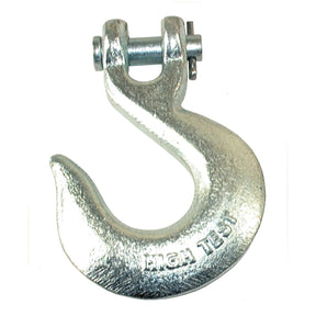 A close-up of a Clevis Slip Hook 860kg with a secured latch, featuring the text "PGA TBS1" inscribed on it, details part of Sparex's product specifications for the 10mm diameter chain.