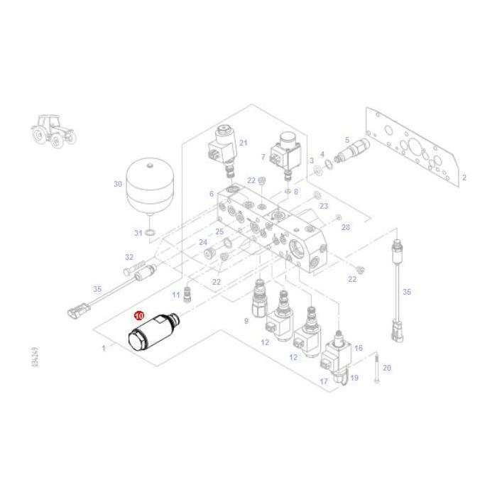 Clutch Actuating Cylinder - G718100600113 - Massey Tractor Parts