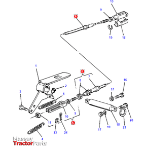 Clutch Cable - 3546510M91 - Massey Tractor Parts