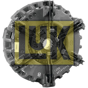 Close-up view of a metallic Sparex Clutch Cover Assembly - S.131127, featuring a cerametallic captive disc and showcasing its detailed mechanical design and inner springs.