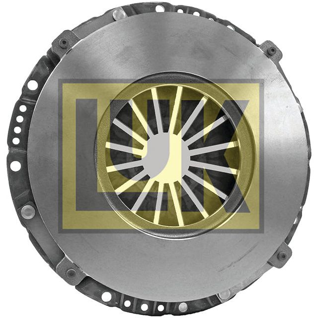 Close-up of a metallic Clutch Cover Assembly - S.145283 with the Sparex company logo superimposed on it. The circular plate, made of pressed steel, features radial springs in the center.