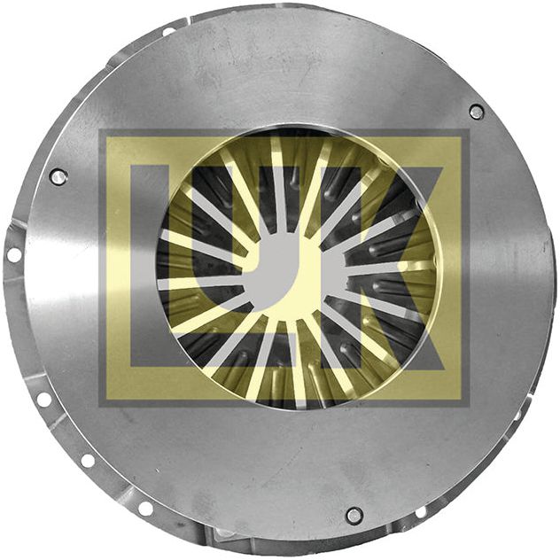 Image of a metal automotive clutch pressure plate with the brand logo "Sparex" displayed prominently in the background, featuring a durable 350mm cover crafted from pressed steel, identified as the Clutch Cover Assembly - S.145310.