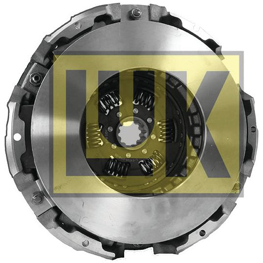 Image of an automotive clutch assembly with the Sparex brand logo overlayed, featuring a cerametallic captive disc for enhanced durability, identified as the Clutch Cover Assembly - S.145387.