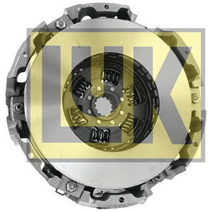 Close-up of a vehicle clutch assembly with a transparent "Sparex" logo overlay. The Clutch Cover Assembly - S.145399 features springs and metal components arranged in a circular pattern, incorporating Cerametallic materials for enhanced performance.