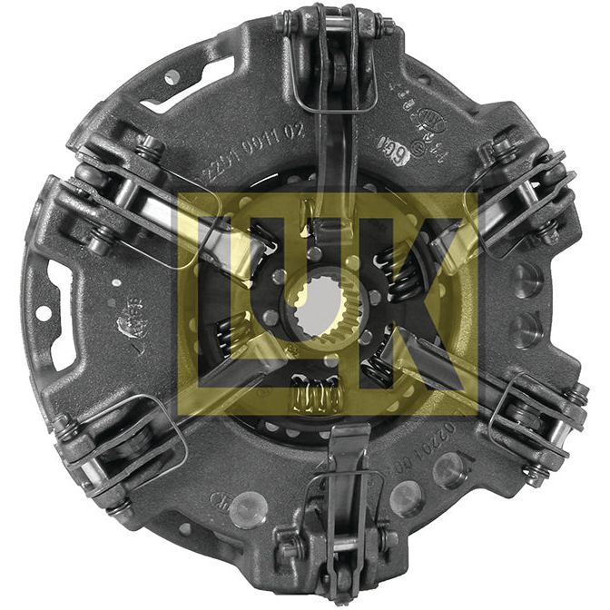 Close-up view of a car clutch pressure plate assembly with "Sparex" branding prominently displayed in the center, featuring a robust dual cover design, known as the Clutch Cover Assembly - S.145409.