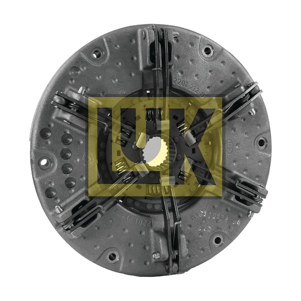 A round metallic clutch cover assembly with multiple springs and a central hub, featuring the manufacturer’s logo “Sparex” prominently displayed across the center. This cerametallic captive disc, known as Clutch Cover Assembly - S.145458, stands out for its durability and precision.
