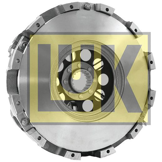 Image of the Clutch Cover Assembly - S.145499 with a yellow "Sparex" logo overlayed on the center, featuring a cerametallic surface for enhanced durability.