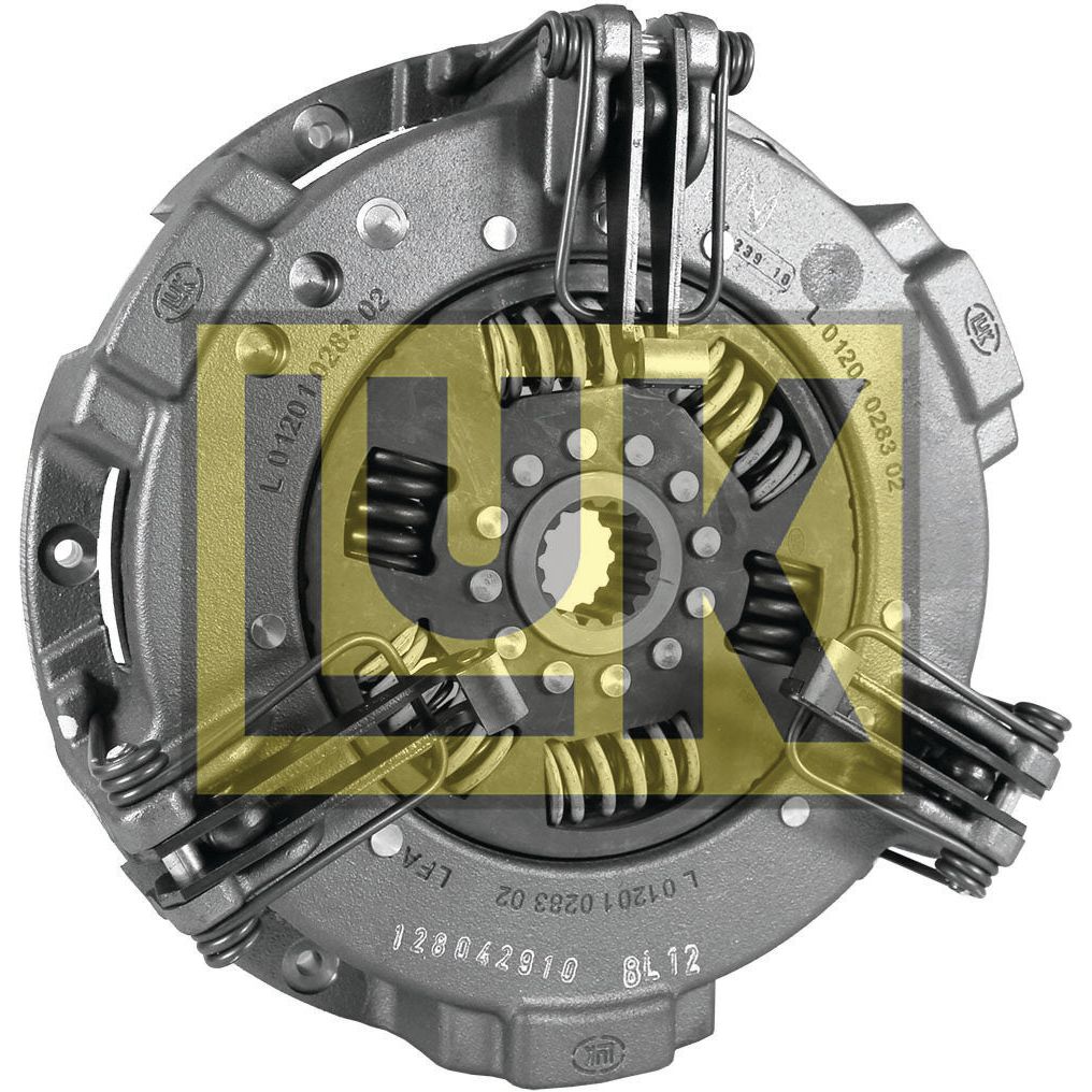 Close-up view of a metal automotive clutch assembly branded with the "Sparex" logo, specifically the Clutch Cover Assembly - S.154046, featuring a 280mm cover.