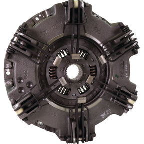 A metal automotive clutch cover assembly with springs and teeth, featuring the Sparex brand, is shown against a white background.