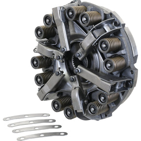A Clutch Cover Assembly - S.19509 by Sparex, featuring a multi-spring clutch assembly and metal plates, compatible with Ford / New Holland machinery.
