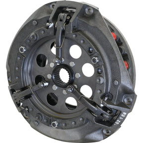 A close-up view of the Sparex Clutch Cover Assembly - S.19552, designed for heavy-duty vehicles, showcasing multiple metal components and a central gear mechanism, with a single cover size of 300mm.